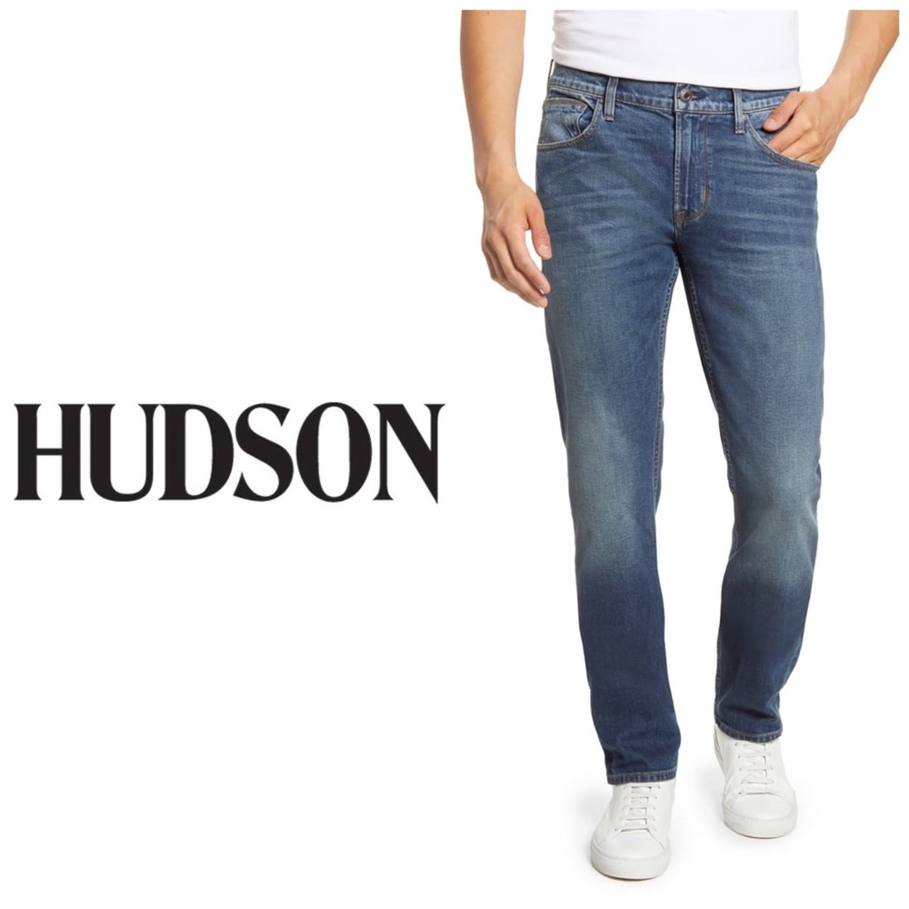 New Hudson Byron Five Pocket Straight 👖Trac Wash